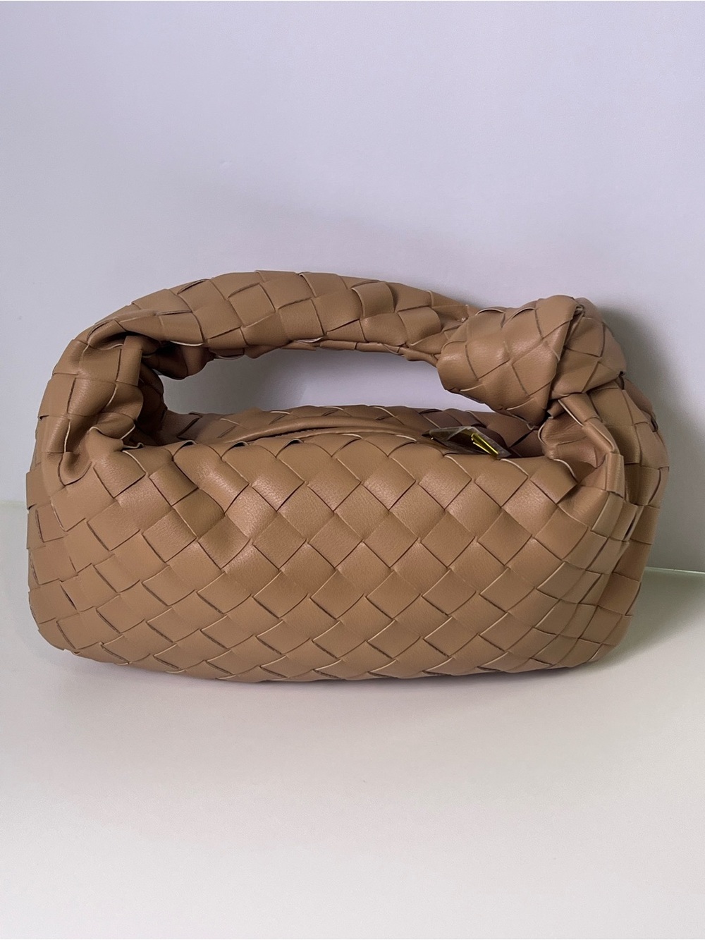 Tiffany & Fred Paris Woven Knot Leather Handbag